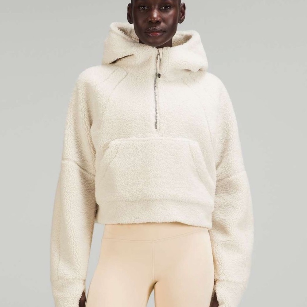 lululemon scuba shearling half zip 🤍